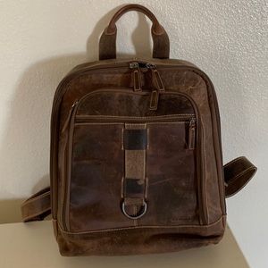Leather Backpack Laptop case